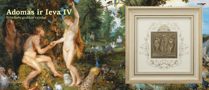 Reljefinės Grafikos Naujiena "Adomas ir Ieva IV"